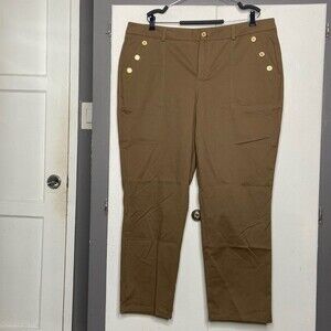 SAINT & SOFIA GWEN CHINO PANT SIZE 18 TAN